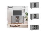 Vidaxl Mobile Tv Grigio Rovere Sonoma 100X35X65 Cm Materiale A Base Di Legno - Mobili Tv