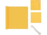 Vidaxl Schermo Privacy Per Balcone Giallo 90X500 Cm Tessuto Oxford - Ombrelloni E Tende Da Sole