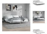 Vidaxl Struttura Letto Grigio 120X200 Cm In Legno - Letti E Strutture Letto