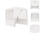 Vidaxl Tenda Professionale Per Feste Con Pareti Laterali 2×2 M Bianco 90 G/M² - Padiglioni E Tende Per Feste