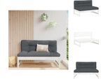 Vidaxl Divano Centrale Bianco 120X80 Cm In Legno Di Pino Massiccio - Elementi Per Divani Da Giardino