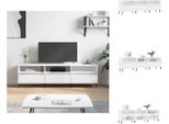 Mobile Tv Vidaxl Bianco 150X30X44,5 Cm In Legno - Mobili Tv