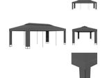 Vidaxl Padiglione Con Doppio Tetto 3 X 6 M Antracite - Padiglioni E Tendoni Per Feste