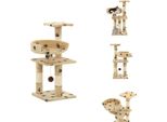 Vidaxl Tiragraffi Per Gatti Con Colonne In Sisal 65 Cm Con Impronta Di Zampa Beige - Tiragraffi