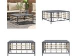Vidaxl Tavolo Da Giardino Antracite 70X70X34 Cm In Poly Rattan - Tavolo Da Giardino - Tavoli Da Giardino - Tavolino Da Salotto - Mobili Da Giardino