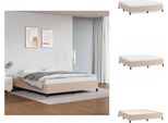 Vidaxl Struttura Letto Cappuccino-Marrone 160X200 Cm In Pelle Finta - Letti E Strutture Letto