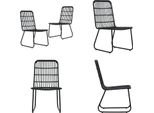 Vidaxl Sedie Da Giardino 2 Pz. Poly Rattan Nero - Sedia Da Giardino - Sedie Da Giardino - Sedia - Sedie