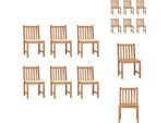 Vidaxl Sedie Da Giardino 6 Pezzi Con Cuscino In Legno Massiccio Teak - Sedie Da Giardino
