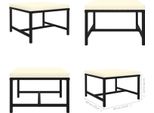 Vidaxl Sgabello Modulare Con Cuscino In Polirattan Nero - Sgabello - Poggiapiedi - Panca Per Piedi - Poggiapiedi