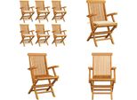 Vidaxl Sedie Da Giardino Con Cuscini Crema 6 Pz. Legno Massiccio Teak - Sedia Da Giardino - Sedie Da Giardino - Sedia Da Giardino In Legno - Sedia Da Giardino In Legno Massiccio