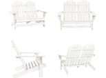 Vidaxl Panca Da Giardino Adirondack 2 Posti In Legno Massiccio Di Abete Bianco - Sedia Da Giardino - Sedie Da Giardino - Poltrona Da Giardino - Sedia Da Esterno