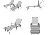 Vidaxl Lettini Prendisole 2 Pezzi Con Tavolo In Acciaio Antracite - Lettino Prendisole - Lettini Da Giardino - Lettini Da Giardino