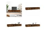 Vidaxl Mobile Tv In Rovere Fumé 150X36X30 Cm Materiale A Base Di Legno - Mobile Tv - Mobili Tv - Mobili Tv - Porta Tv