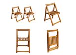 Vidaxl Sedie Da Giardino Pieghevoli 2 Pz. Legno Massiccio Di Acacia - Sedia Da Giardino - Sedie Da Giardino - Sedia Pieghevole - Sedie Pieghevoli