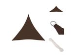 Vidaxl Tenda Da Sole In Tessuto Oxford Triangolare 3,6X3,6X3,6 M Marrone - Ombrelloni E Tende Da Sole