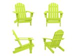 Vidaxl Sedia Da Giardino Adirondack In Legno Massiccio Di Abete Verde - Sedia Da Giardino - Sedie Da Giardino - Poltrona Da Giardino - Sedia Da Esterno