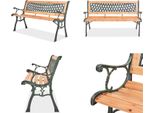 Vidaxl Panca Da Giardino 122 Cm In Legno - Panca Da Giardino - Panca Da Giardino - Panca Da Patio - Panche Da Patio