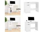 Vidaxl Scrivania Bianca 100X50X75 Cm In Legno - Scrivania - Scrivania - Scrivania Per Ufficio - Scrivania Per Computer