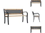 Vidaxl Panchina Da Giardino 120 Cm In Legno - Panchine Da Giardino
