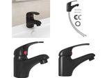 Vidaxl Miscelatore Nero 13X10 Cm - Miscelatore Lavabo - Miscelatori Lavabo - Rubinetto Acqua - Rubinetti Acqua