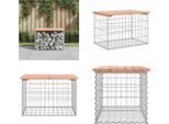Vidaxl Panca Da Giardino Gabion 63X44X42 Cm In Legno Massiccio Di Abete Douglas - Panca Da Giardino - Panche Da Giardino - Panca Da Esterno - Panca Da Esterno
