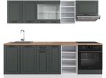 Vicco Cucina Componibile R-Line, 240 Cm , Pt Rovere, Antracite Casa Di Campagna/Bianco