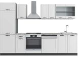 Vicco Cucina Componibile R-Line, 300 Cm , Pt Marmo, Bianco Casa Di Campagna/Antracite