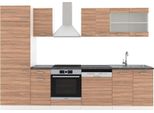 Vicco Cucina Componibile R-Line, 300 Cm , Pt Antracite, Sonoma/Bianco