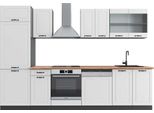 Vicco Cucina Componibile R-Line, 300 Cm , Pt Rovere, Bianco Casa Di Campagna/Antracite