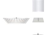 Vidaxl Soffione Doccia A Pioggia In Acciaio Inox 25X25 Cm Quadrato - Soffioni Doccia