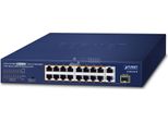 Planet 16 Porte 10/100TX 802.3At Poe Non Gestite Fast Ethernet (10/100) Power Over Ethernet (Poe) 1U Blu (FGSD-1821P)