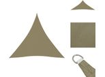 Vidaxl Tenda Da Sole In Tessuto Oxford Triangolare 3X3X3 M Beige - Ombrelloni E Tende Da Sole