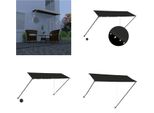 Vidaxl Tenda Da Sole Retrattile Con Led 300×150 Cm Antracite - Tenda Da Sole - Tenda Da Sole - Tende Da Sole Per Terrazze - Tende Da Sole Per Terrazzi
