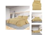 Vidaxl Set Di Biancheria Da Letto Taupe 135X200 Cm Copripiumino In Microfibra Leggera