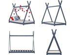 Vidaxl Struttura Letto Per Bambini In Pino Massiccio Grigio 80 X 160 Cm - Struttura Letto Per Bambini - Struttura Letto Per Bambini - Struttura Letto Per Bambini - Letto Per Bambini