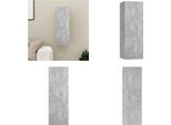 Vidaxl Mobile Tv Grigio Cemento 30,5X30X90 Cm In Legno - Mobile Tv - Mobile Tv - Mobile Tv Sospeso - Mobile Tv Sospeso