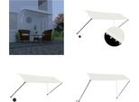 Vidaxl Tenda Da Sole Retrattile Con Led 350×150 Cm Crema - Tenda Da Sole - Tende Da Sole - Tende Da Sole Per Patio - Tende Da Sole Per Patio