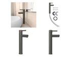 Vidaxl Miscelatore Per Bagno Grigio 12X30 Cm - Miscelatore Per Lavabo - Miscelatori Per Lavabo - Rubinetto - Rubinetti