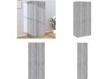Vidaxl Armadio Grigio Sonoma 80X52X180 Cm Materiale A Base Di Legno - Armadio - Armadi - Guardaroba - Armadio - Armadio Portaoggetti