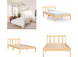 Vidaxl Letto In Legno Massiccio Di Pino 90X190 Cm - Struttura Letto - Struttura Letto - Letto - Letti