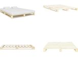 Vidaxl Letto A Pallet In Pino Massiccio 200×200 Cm - Struttura Del Letto - Cornici Del Letto - Struttura Del Letto - Letto