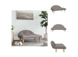 Vidaxl Letto Per Cani Taupe 70X52X30 Cm In Tessuto - Letti Per Cani