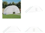 Vidaxl Serra Con Telaio In Acciaio Bianco 12 M² 6X2X2,85 M - Serra - Serre - Polytunnel - Serra Calpestabile