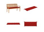 Vidaxl Panca Da Giardino Impilabile Con Cuscino 159 Cm In Teak Massiccio - Panca - Panche - Panche Da Giardino - Panche Da Giardino