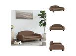 Vidaxl Letto Per Cani Marrone 70X45X30 Cm In Tessuto - Letti Per Cani