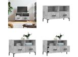 Mobile Tv Vidaxl Grigio Cemento 80X36X50 Cm Materiale A Base Di Legno - Mobile Tv - Mobile Tv - Mobile Tv - Supporto Tv