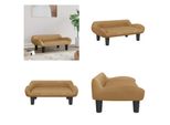 Vidaxl Letto Per Cani Marrone 70X40X24 Cm In Velluto - Letto Per Cani - Letti Per Cani - Divano Per Cani - Divano Per Animali Domestici