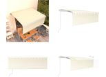 Vidaxl Tenda Da Sole Automatica A Scomparsa Con Mantovana 4X3 M Crema - Tenda Da Sole - Tende Da Sole - Tettoie Solari - Tettoie Solari