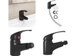 Vidaxl Rubinetto Miscelatore Bidet Bagno Nero 13X12 Cm - Rubinetto Acqua - Rubinetti Acqua - Rubinetto Miscelatore - Rubinetti Miscelatori