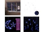 Vidaxl Luci Di Fata Stella E Luna Telecomando 138 Led Blu - Luci Di Fata - Luci Di Fata - Starlight - Starlights
